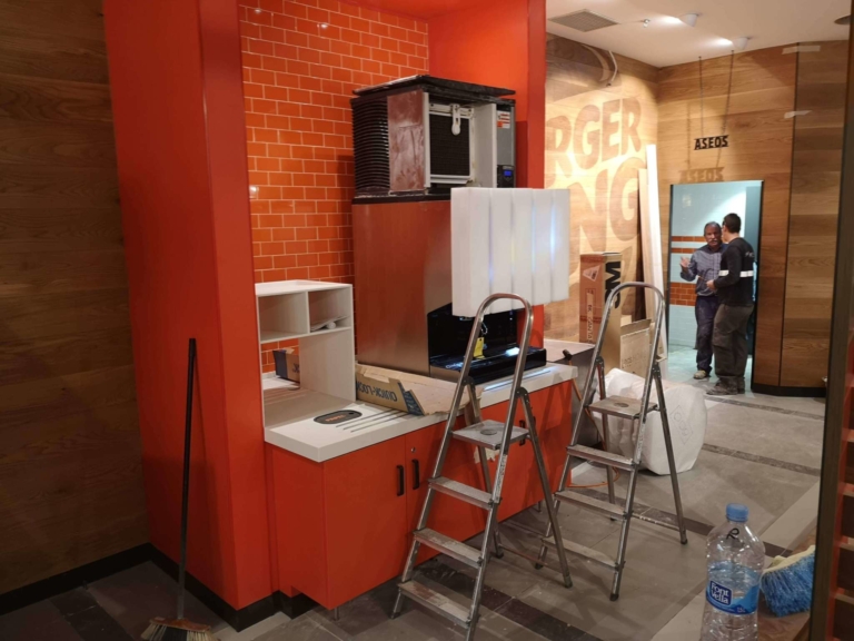 Limpieza fin de obra en Burger King